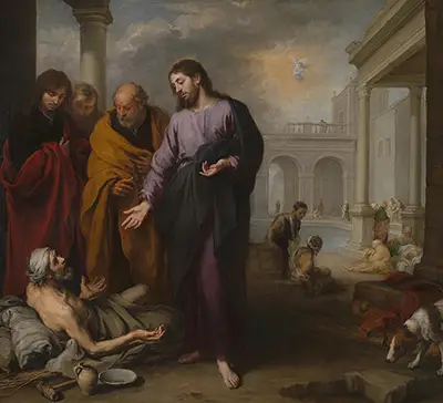 Christ healing the Paralytic at the Pool of Bethesda Bartolome Esteban Murillo